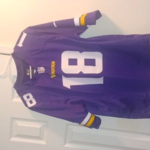 NFL Med.on field Minnesota Vikings Jers number 18.